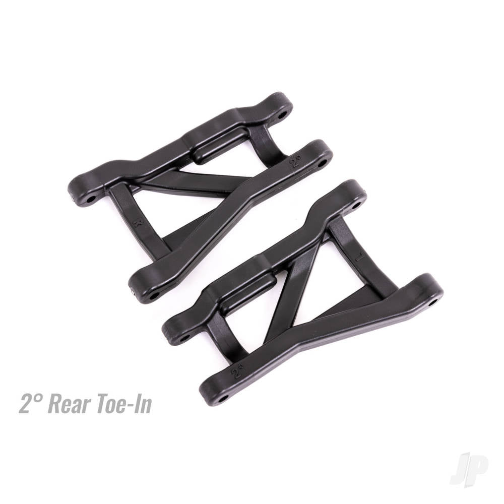 Traxxas Suspension arms, black, rear (left & right), heavy duty, 2deg toe angle (2) 9432