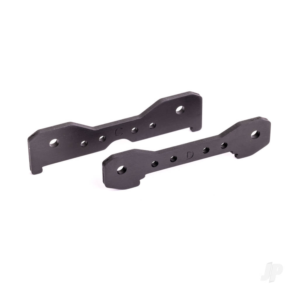 Traxxas Tie bars, rear, 6061-T6 aluminium (dark titanium-anodised) 9528A
