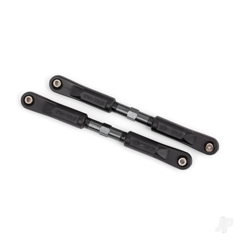 Traxxas Camber links, front, Sledge (TUBES dark titanium-anodised, 7075-T6 aluminium, stronger than titanium) (117mm) (2)/ rod ends, assembled with steel hollow balls (4)/ aluminium wrench, 8mm (1) 9547A