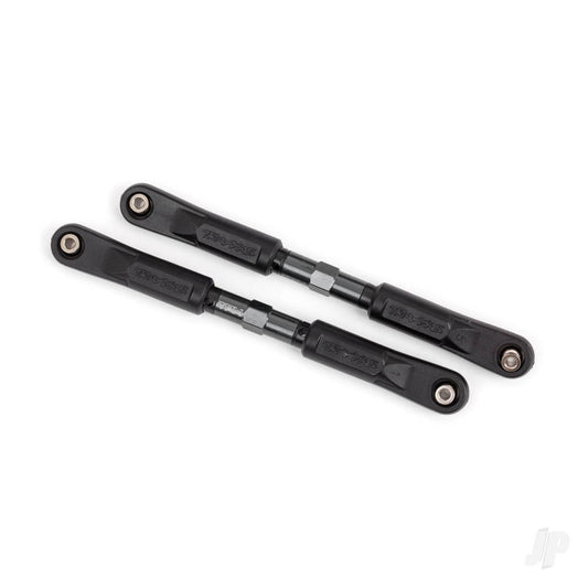 Traxxas Camber links, front, Sledge (TUBES dark titanium-anodised, 7075-T6 aluminium, stronger than titanium) (117mm) (2)/ rod ends, assembled with steel hollow balls (4)/ aluminium wrench, 8mm (1) 9547A