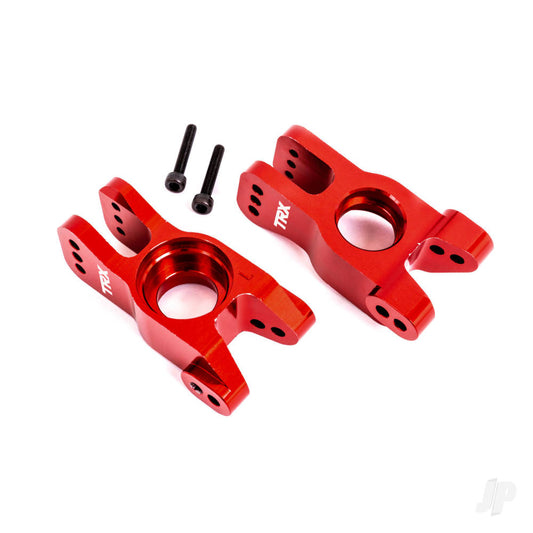 Traxxas Carriers, stub axle, 6061-T6 aluminium (red-anodised) (left and right) 9552R