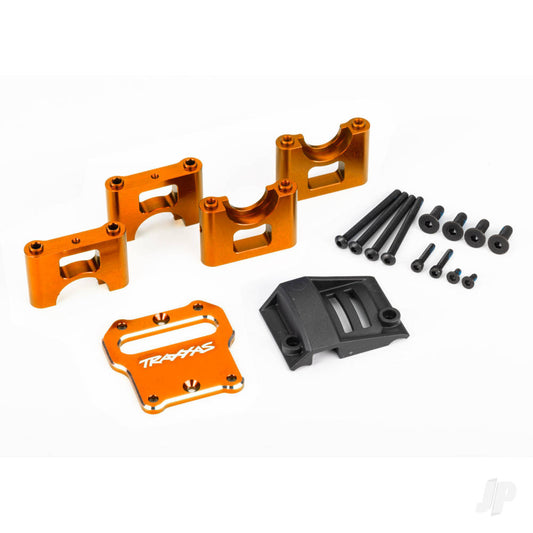 Traxxas Mount, center differential carrier, 6061-T6 aluminium (orange-anodised) 9584T