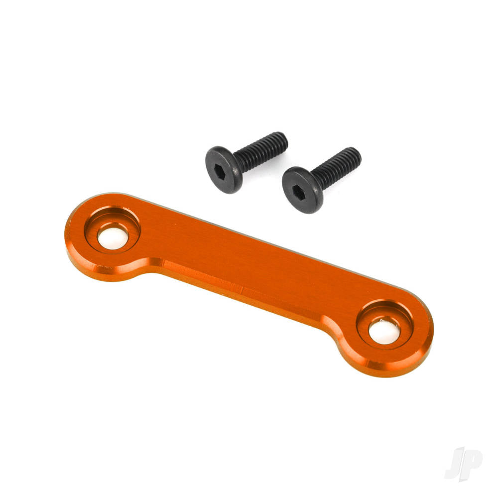 Traxxas Wing washer, 6061-T6 aluminium (orange-anodised) (1)/ 4x12mm FCS (2) 9617T
