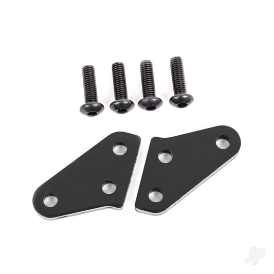 Traxxas Steering block arms (aluminium, dark titanium-anodised) (2) (fits #9537 and 9637 steering blocks) 9636A