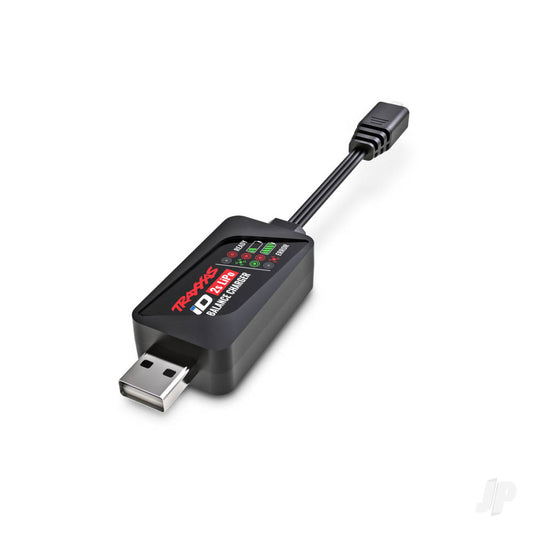 Traxxas Charger, iD Balance, USB (2-cell 7.4 volt LiPo with iD connector only) 9767