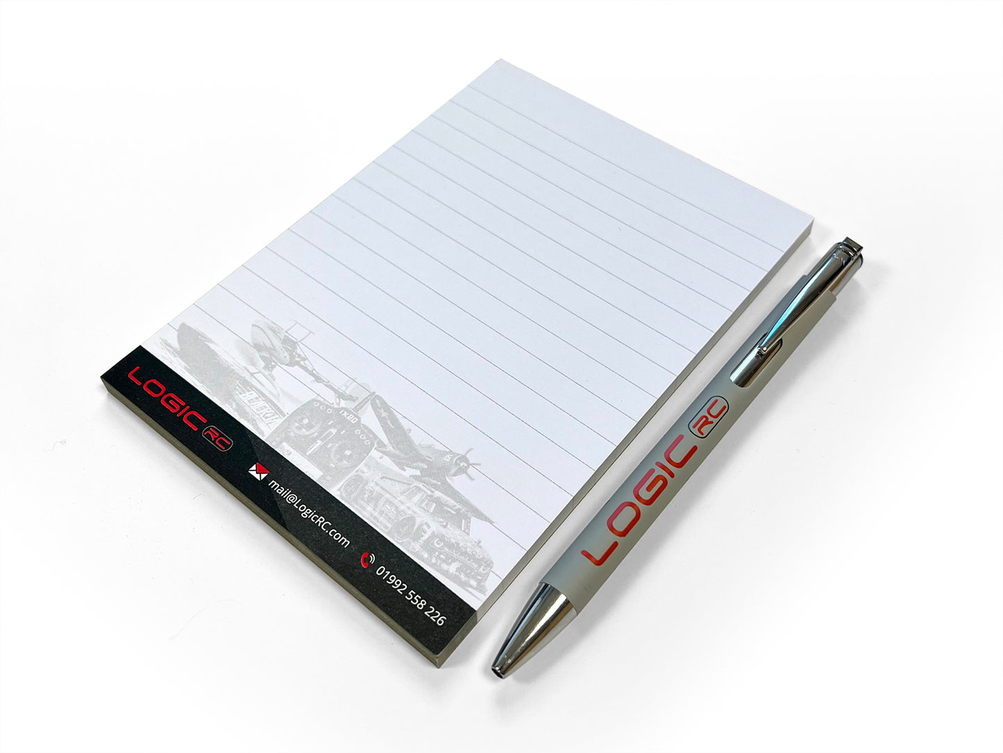 Logic RC Logic RC Grey Pen & Notepad LG-PAD-PEN-G
