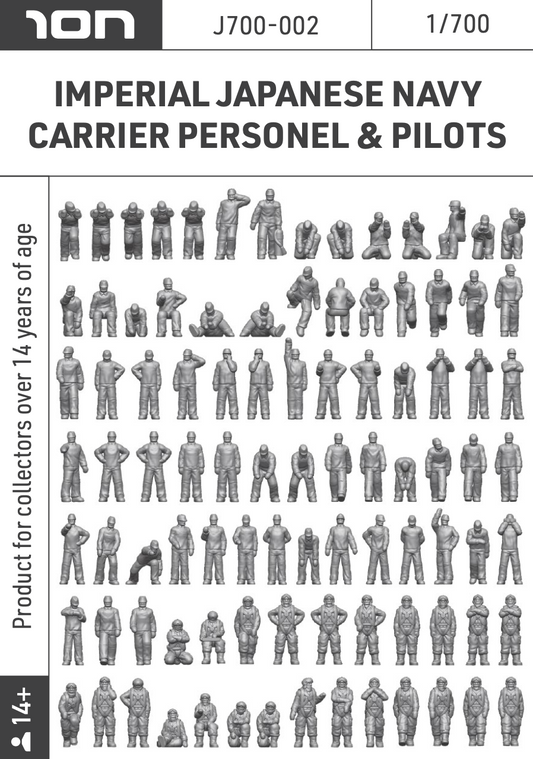ION Model U700-002 1:700 US NAVY CARRIER PERSONEL & PILOTS Figures count 97.