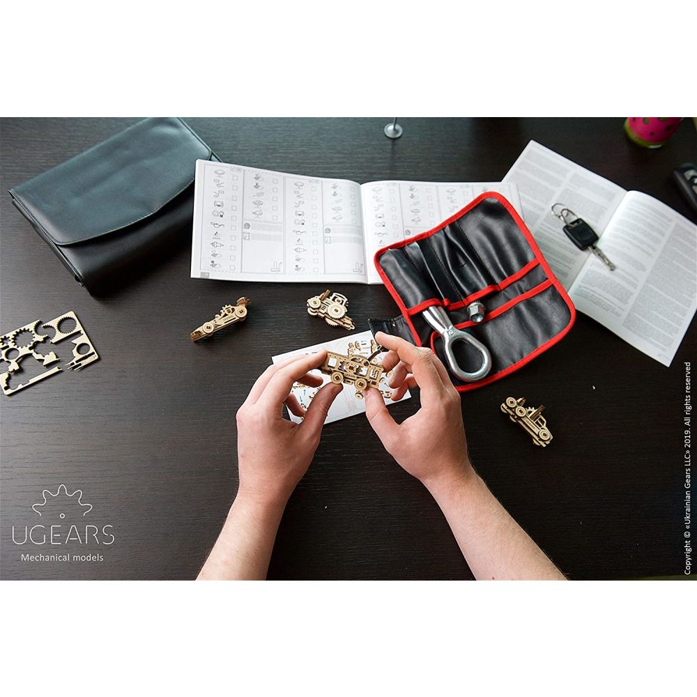 UGEARS 70033 U-Fidget Vehicles Wooden Model Kit