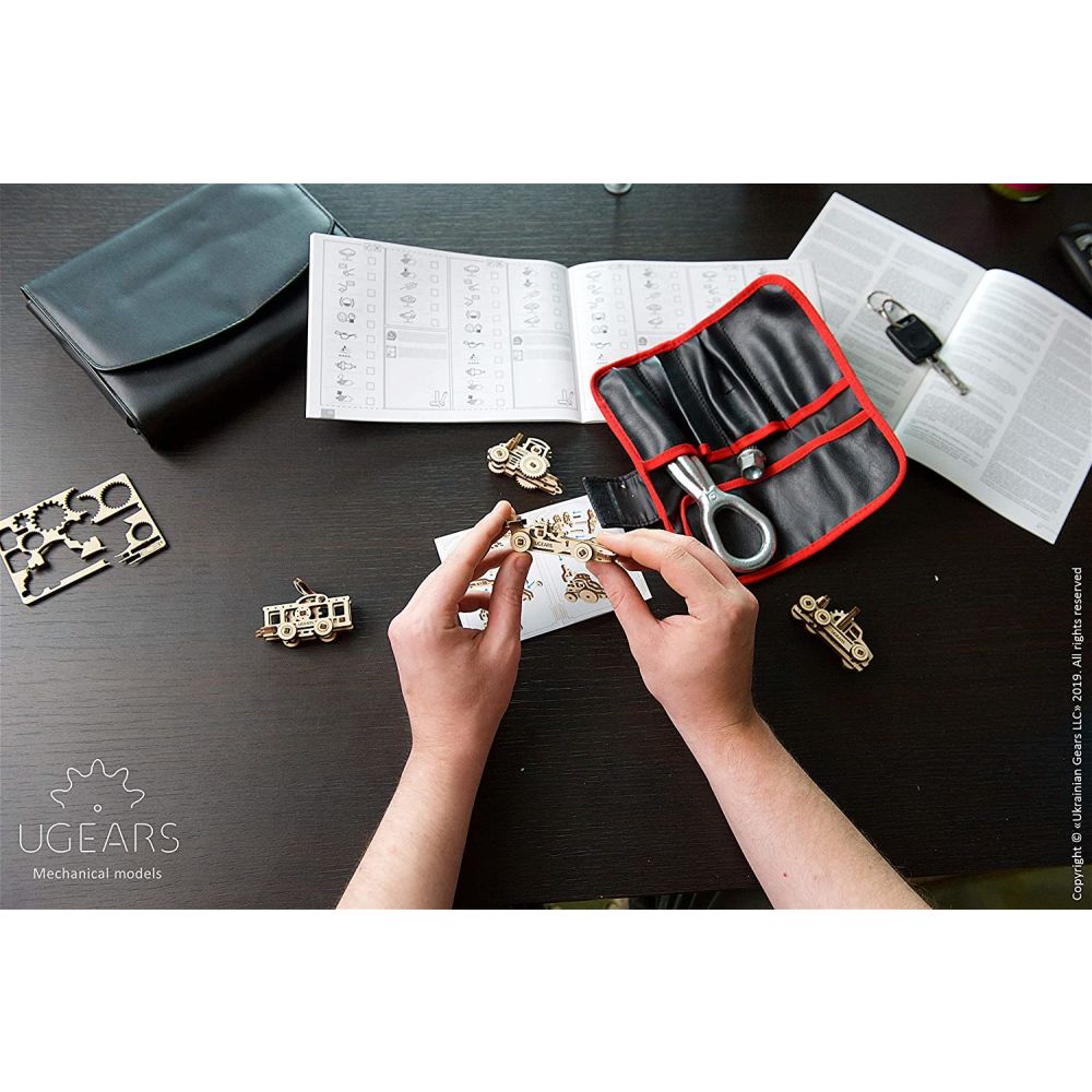 UGEARS 70033 U-Fidget Vehicles Wooden Model Kit