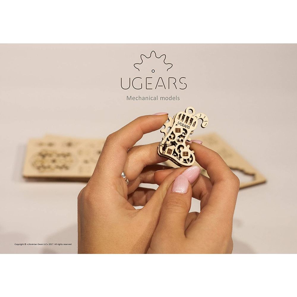 UGEARS 70043 U-Fidget Happy New Gear Wooden Model Kit