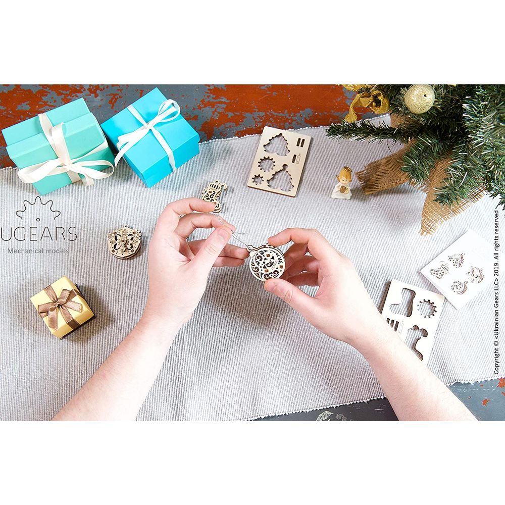 UGEARS 70043 U-Fidget Happy New Gear Wooden Model Kit