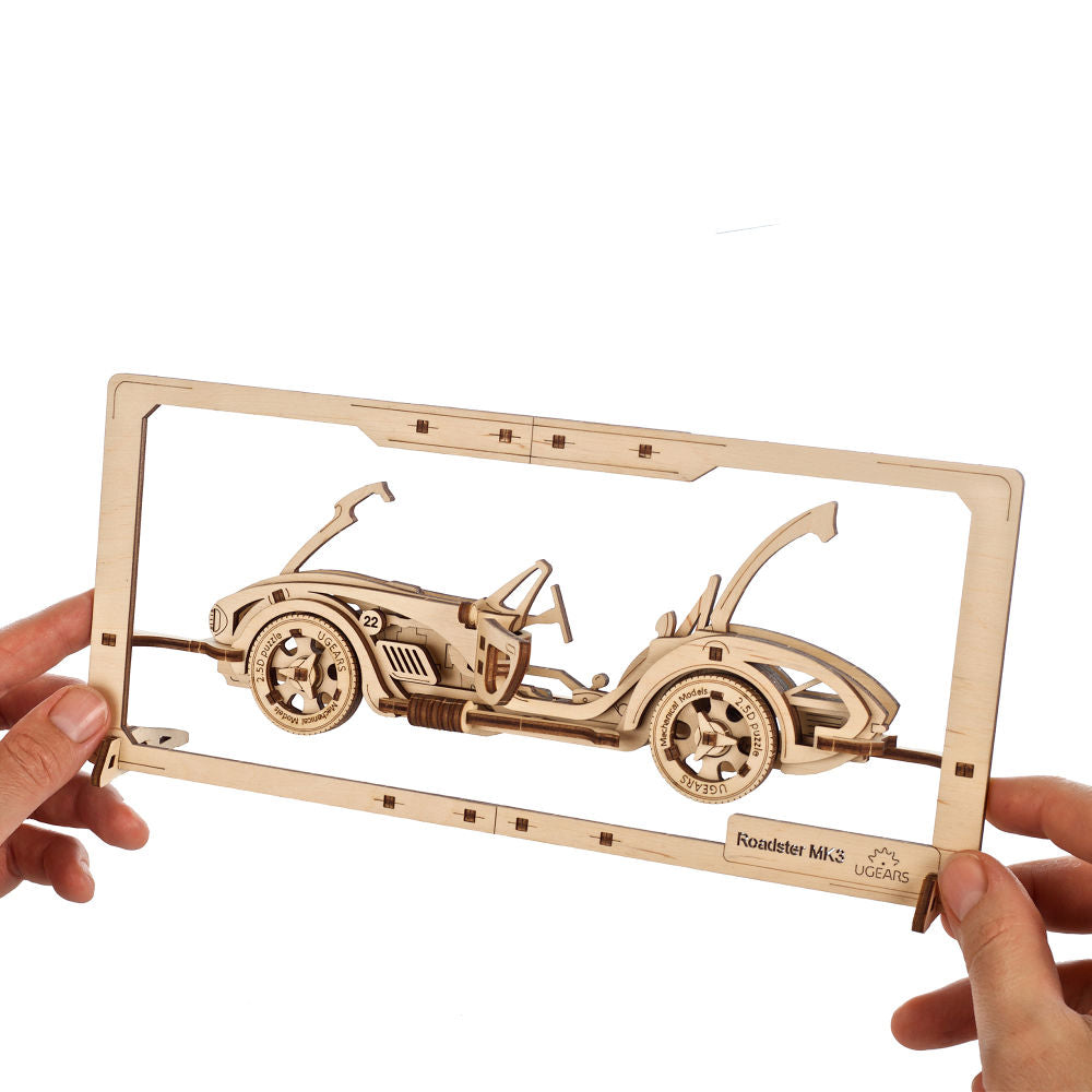 UGEARS 70195 Roadster MK3 2.5D Puzzle Wooden Model Kit