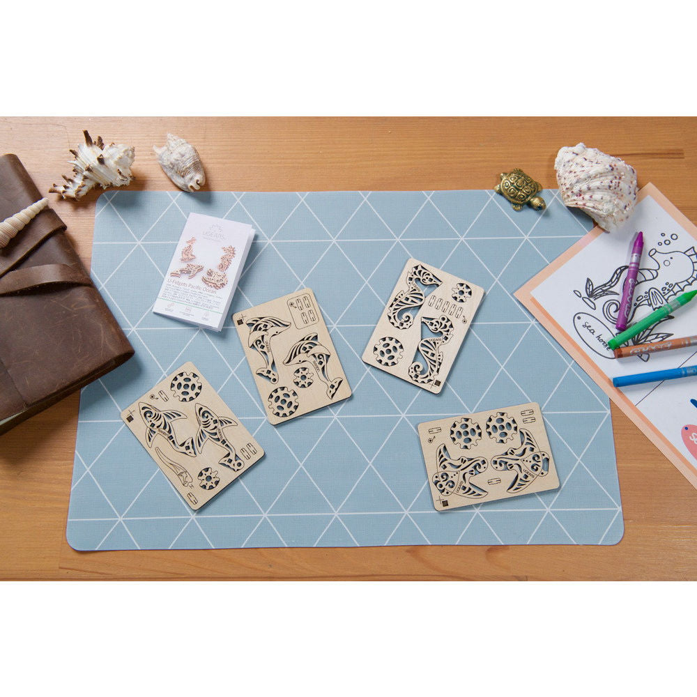 UGEARS 70200 U-Fidgets Pacific Ocean Wooden Model Kit