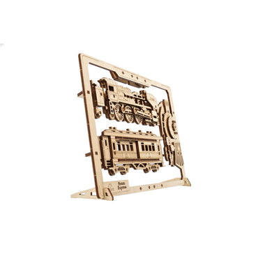 UGEARS 70207 Steam Express 2.5D Puzzle Wooden Model Kit