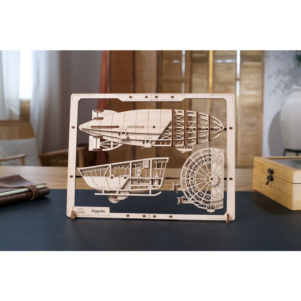UGEARS 70208 Zeppelin 2.5D Puzzle Wooden Model Kit