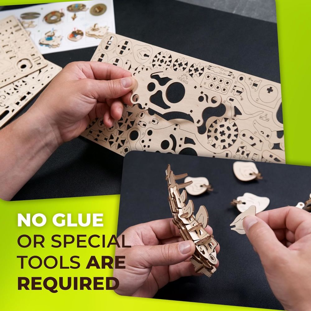 UGEARS 70222 Stegosaurus Wooden Model Kit