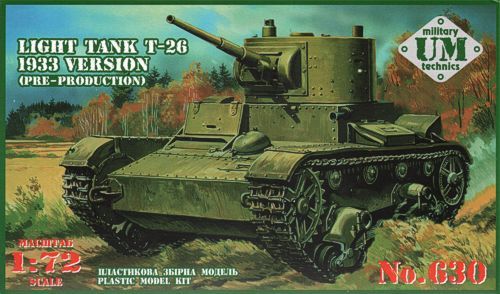 UM-MT UMMT630 1:72 Light tank Soviet T-26' 1933 version