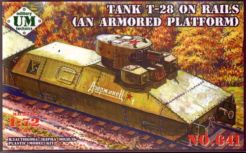 UM-MT UMMT641 1:72 Soviet T-28 on rails