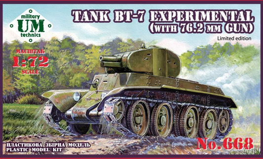 UM-MT UMMT668 1:72 Soviet BT-7 "experimental" with 76,2 mm gun