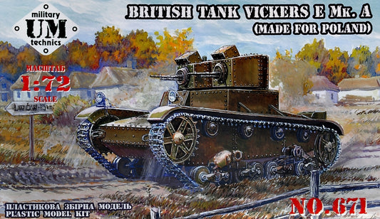 UM-MT UMMT671 1:72 Vickers E Mk.A British tank
