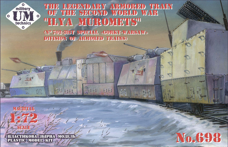 UM-MT UMMT698 1:72 "Ilya Muromets" the legendary armored train of the 2nd WWII