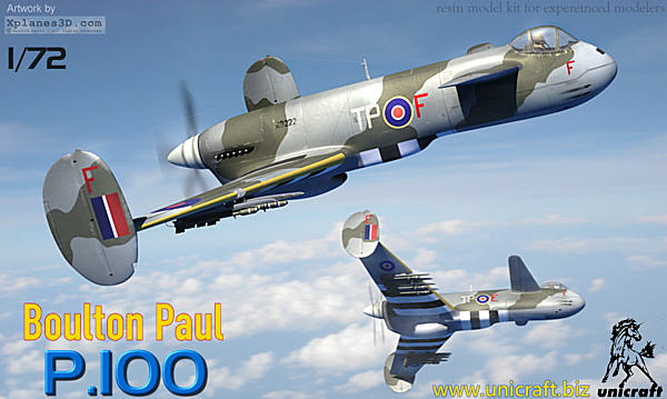 Unicraft UNI72100 1:72 Boulton-Paul BP.100.