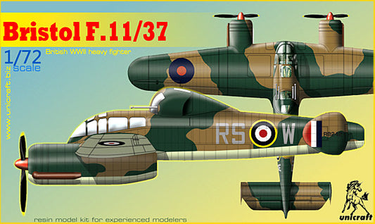 Unicraft UNI72106 1:72 Bristol F.11/37 British WWII heavy fighter