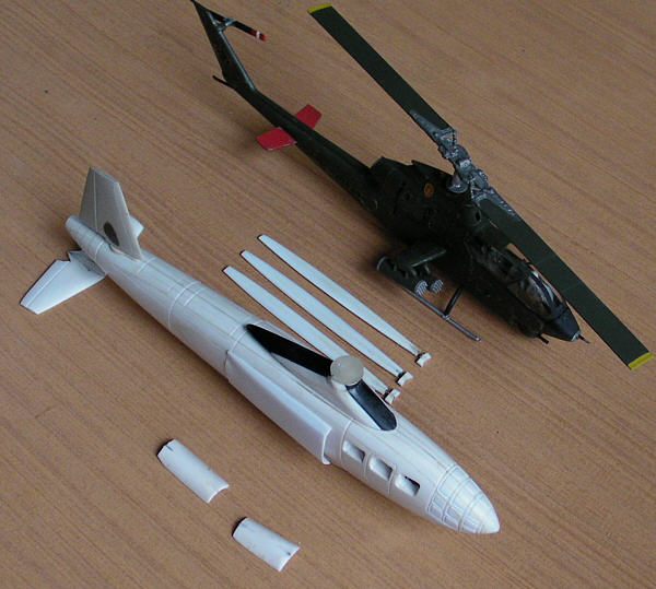Unicraft UNI72113 1:72 Focke-Achgelis Fa.283 German WWII combat jet gyrocopter