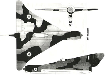 Unicraft UNI72122 1:72 Gloster F.3/48 British post war jet fighter