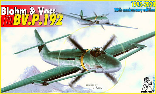 Unicraft UNI72169 1:72 Blohm-und-Voss Bv.P.192