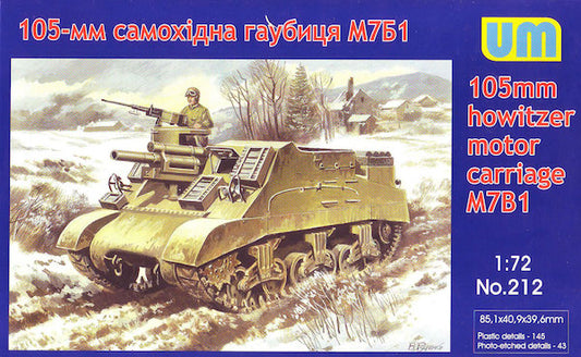 Unimodel UNIM212 1:72 M7B1 105mm howitzer motor carriage