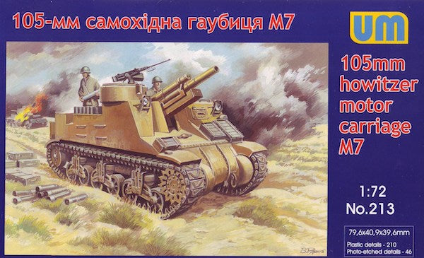 Unimodel UNIM213 1:72 M7 105mm howitzer motor carriage