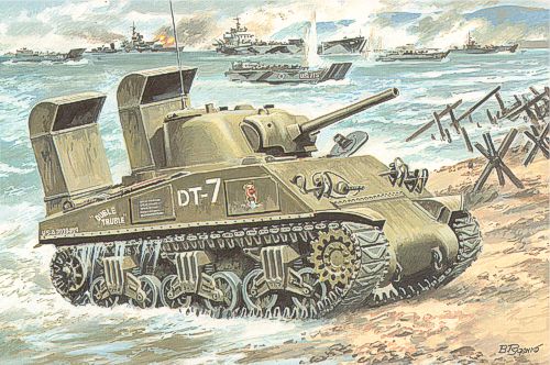 Unimodel UNIM216 1:72 M4A3 Sherman with Deep Wading Trunks