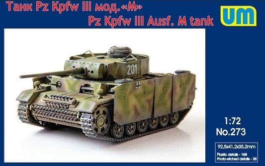 Unimodel UNIM273 1:72 Pz.Kpfw.III Ausf.M