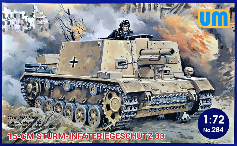 Unimodel UNIM284 1:72 15cm Sturm-Infateriegeschutz 33