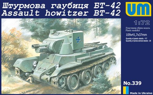 Unimodel UNIM339 1:72 BT-42 Finnish tank