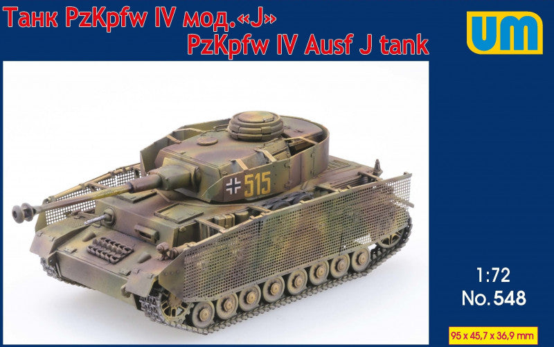 Unimodel UNIM548 1:72 Pz.Kpfw.IV Ausf.J tank