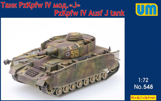 Unimodel UNIM548 1:72 Pz.Kpfw.IV Ausf.J tank