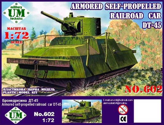 UM-MT UMMT602 1:72 Armored Self-propelled Railroad car DT-45
