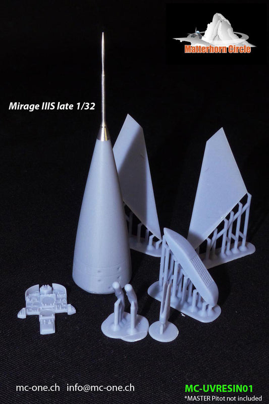 Matterhorn Circle UVRESIN01 Mirage IIIS Late Conversion 1:32