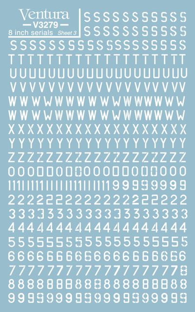 Ventura VA3279 RAF and RAAF 8' serial letters and numbers