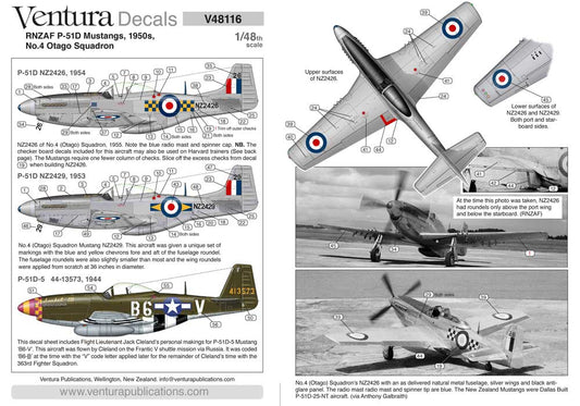 Ventura VA48116 1:48 RNZAF Mustangs, No.4 Otago Sqn