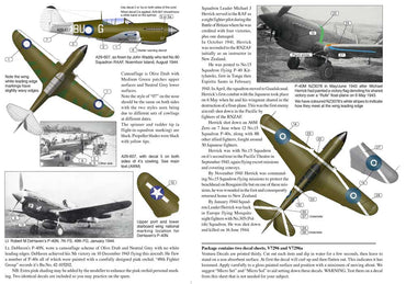 Ventura VA72096 1:72 Pacific Curtiss P-40s "Wairarapa Wildcat", NZ3078 S/Ldr