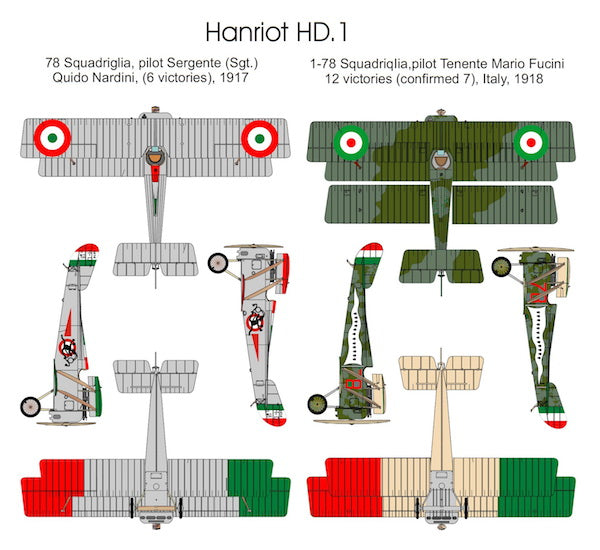 Valom VAL14411 1:144 Hanriot HD.1