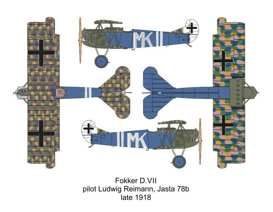 Valom VAL14419 1:144 Fokker D.VII vs. Spad XIII Duels in the sky