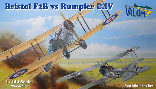 Valom VAL14422 1:144 Bristol F.2B Fighter vs. Rumpler C.IV