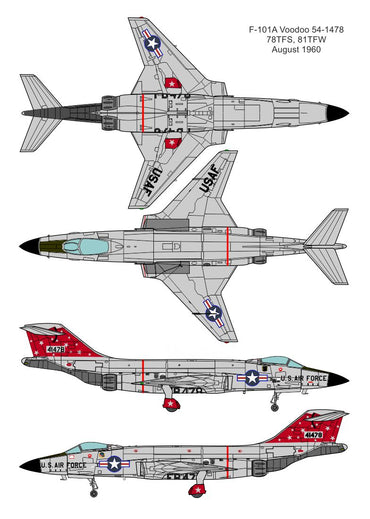 Valom VAL14440 1:144 McDonnell F-101A Voodoo new mould in 2024