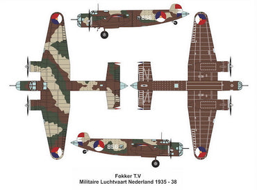 Valom VAL72103 1:72 Fokker T.V Early version 1935-38 with Dutch decals