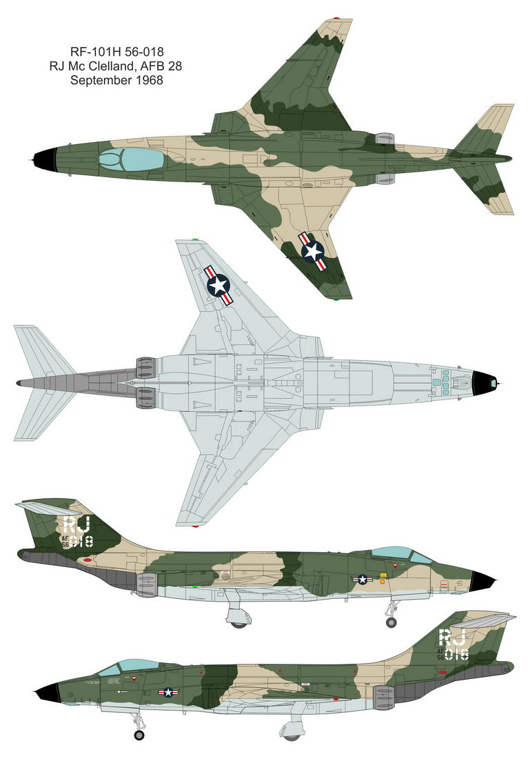 Valom VAL72114 1:72 McDonnell RF-101G/H Voodoo USAF