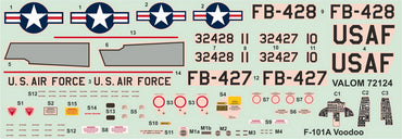 Valom VAL72124 McDonnell F-101A Voodoo w/ Nuclear Bomb 1:72